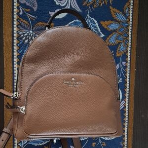 Kate Spade Tan Leather Backpack